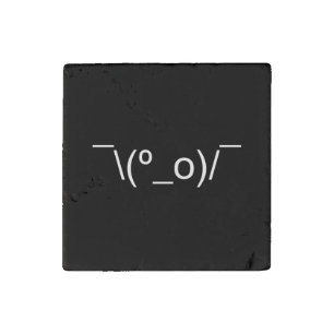 I Dunno LOL ¯\(º_o)/¯ Emoticon Japanese Kaomoji Stone Magnet