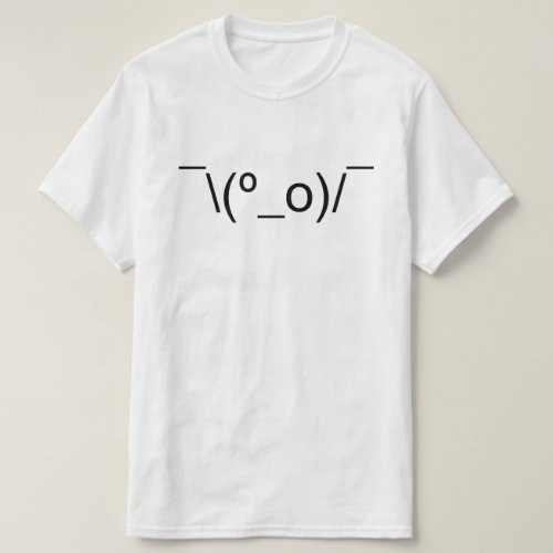 I Dunno LOL _o Emoticon Japanese Kaomoji T_Shirt
