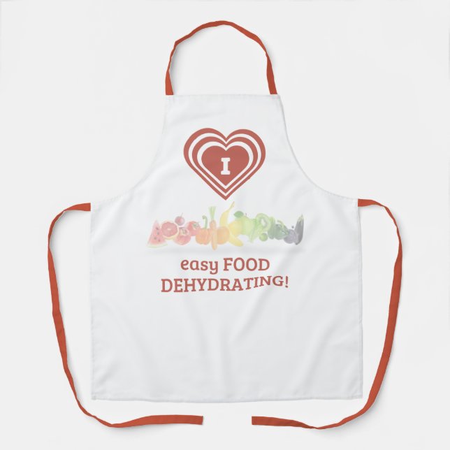"I ❤️ Easy Food Dehydrating" Apron (Front)