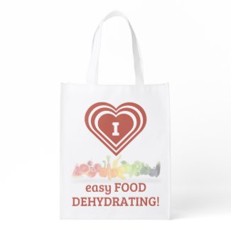 "I ❤️ Easy Food Dehydrating" Grocery Bag