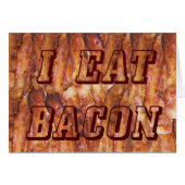 I Eat Bacon Text with Background (Front Horizontal)