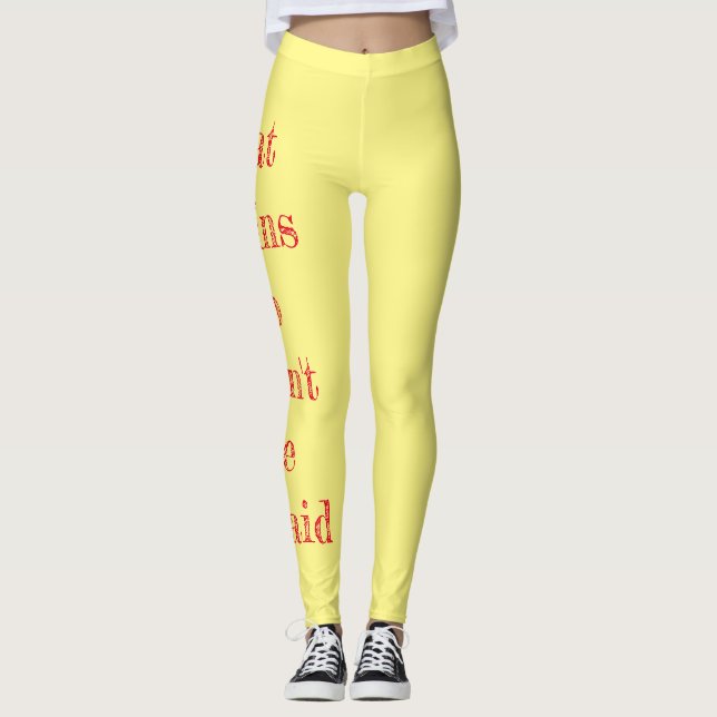 i eat brains leggings (Front)