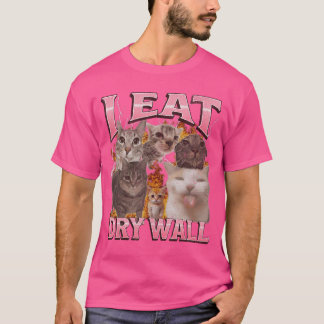 I Eat Cement Funny Cat Meme Bootleg girl T-Shirt