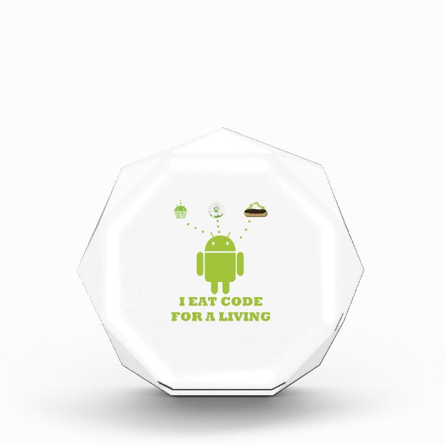 I Eat Code For A Living Software Developer Award (Front)