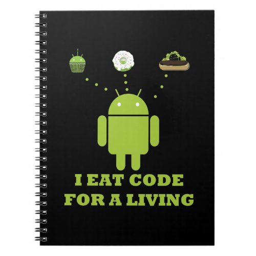 I Eat Code For A Living Software Developer Notebook