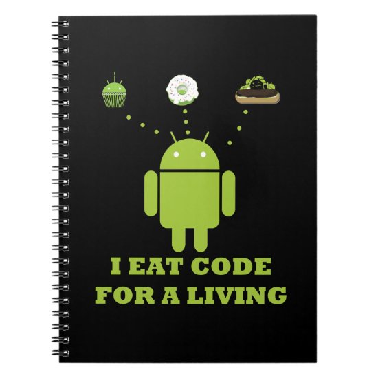 I Eat Code For A Living Software Developer Notebook