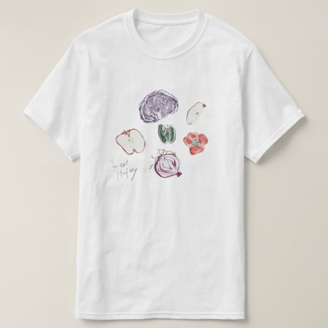 I eat healthy T-Shirt (Design Front)