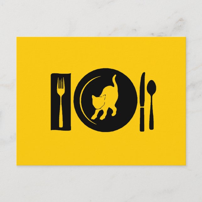 I eat ... postcard (Front)