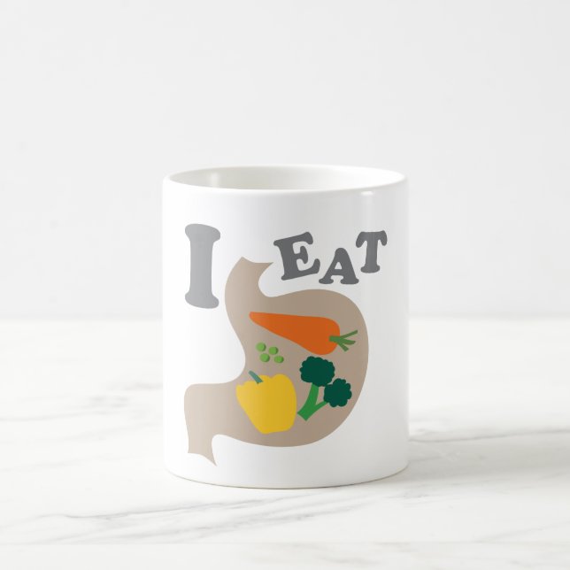 I Eat Vegetables Coffee Mug (Center)