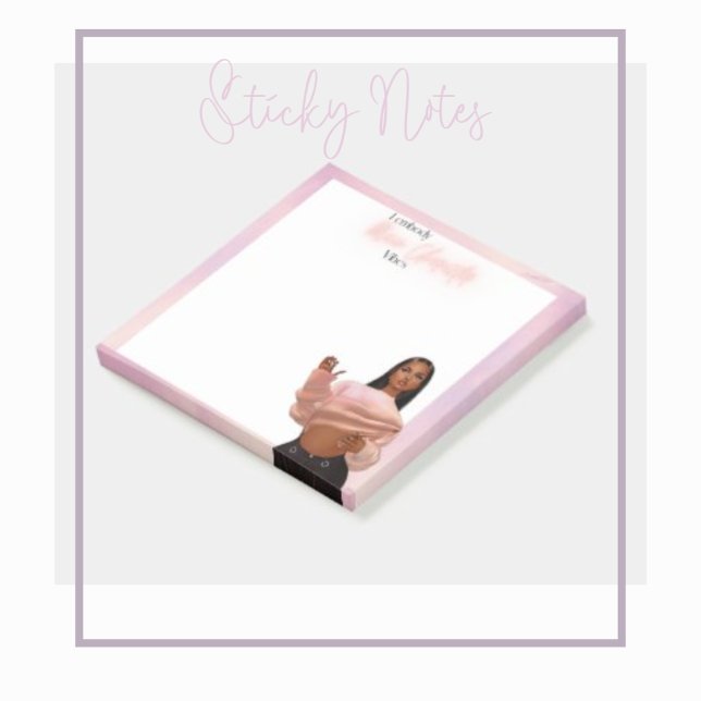 "I Embody Main Character Vibes - Customized 3"x3" Post-it Notes (Creator Uploaded)
