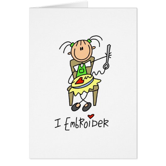 I Embroider Cards (Front)