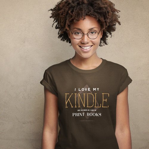 I Emotionally Support Both Kindle and Print Books T_Shirt