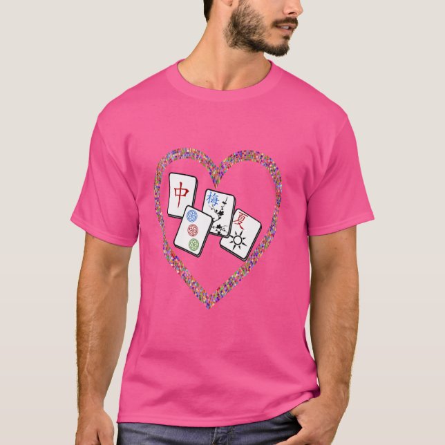 I Enjoy Playing MahJongg- Fun Tile Game T-Shirt (Front)