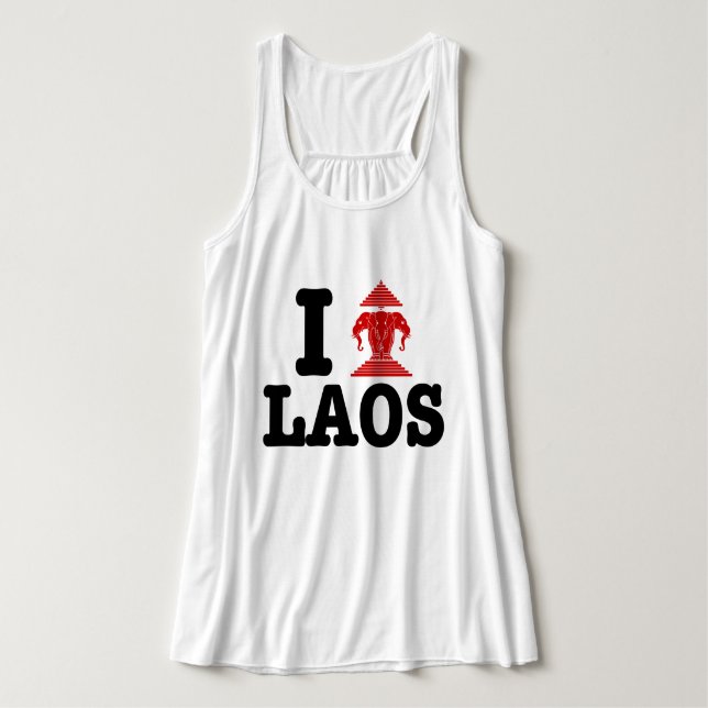 I Erawan (Love) Laos Tank Top (Design Front)
