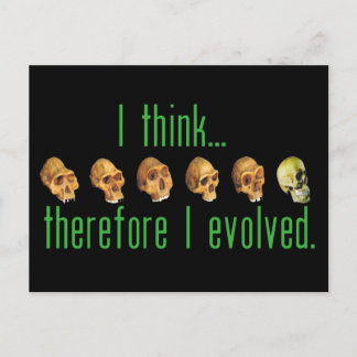I Evolved Postcard