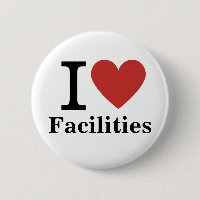 I ❤️ Facilities for Employees CUSTOM Pins