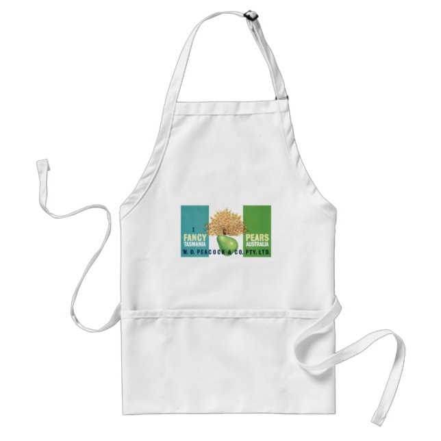 I Fancy Pears Adult Apron (Front)
