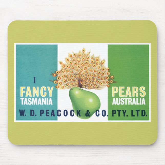 I Fancy Pears Mouse Pad (Front)