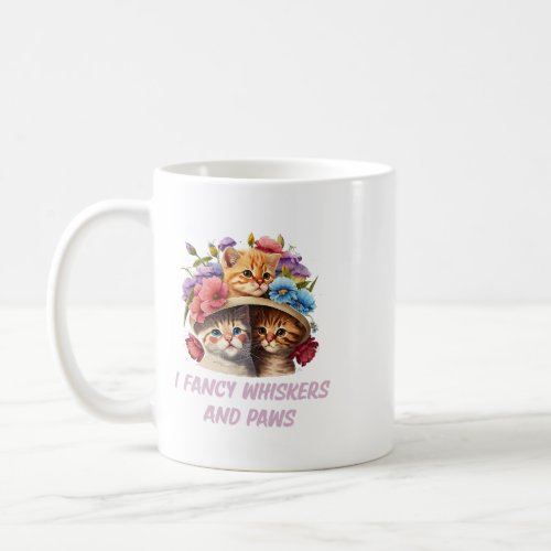 I Fancy Whiskers and Paws Cat Lover Collection Kit Coffee Mug