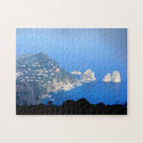 i Faraglioni rocks Capri Island South Italy Jigsaw Puzzle
