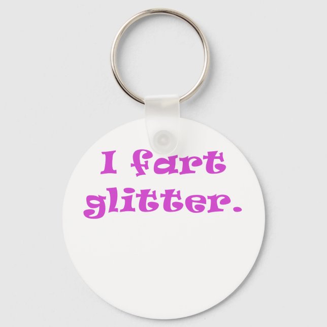 I Fart Glitter Keychain (Front)