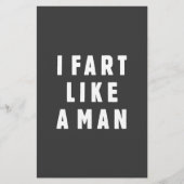 I fart like a man - proud to be loud (Front)