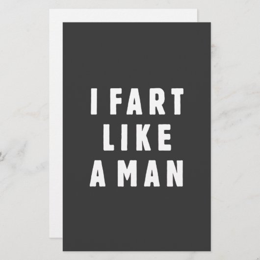 I fart like a man - proud to be loud (Front/Back)