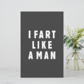 I fart like a man - proud to be loud (Standing Front)