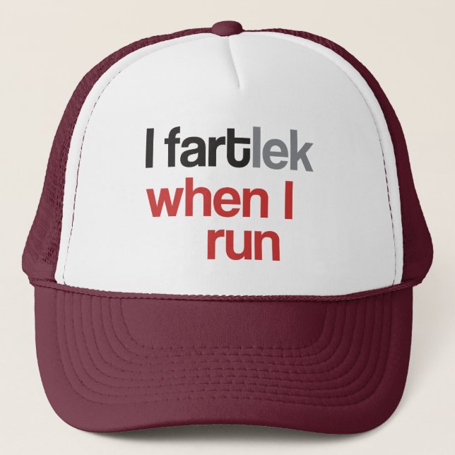 I FARTlek when I Run © - Funny FARTlek Trucker Hat (Front)