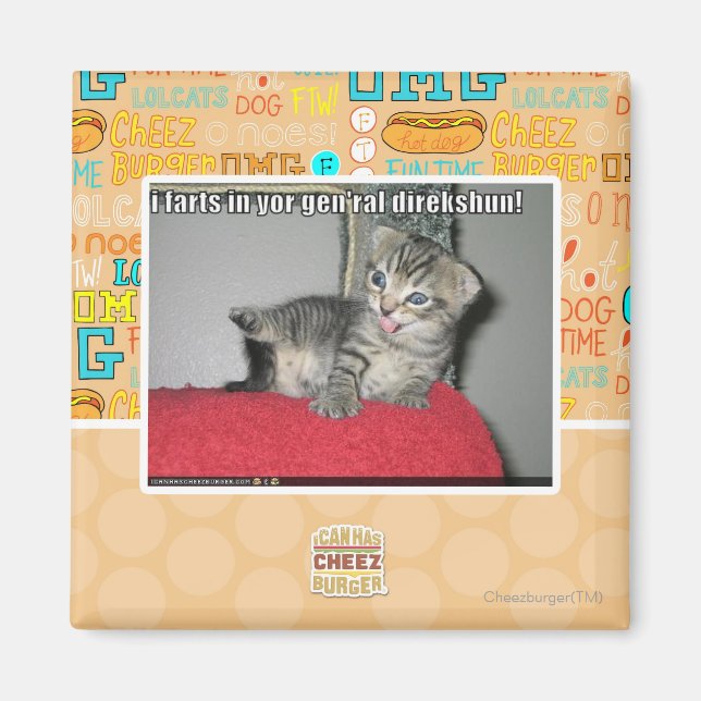 I farts in yor gen'ral direkshun magnet (Front)