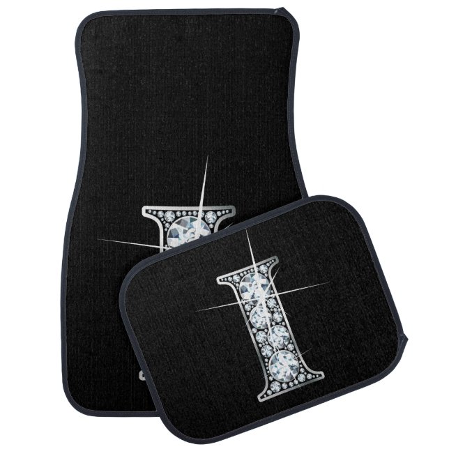 I Faux-Diamond Bling Car Mat (Set)