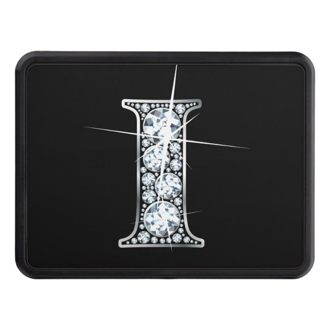 I Faux-"Diamond Bling" Tow Hitch Cover (Front)