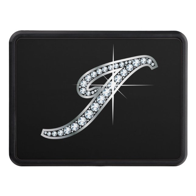 I Faux-"Diamond Bling" Tow Hitch Cover (Front)