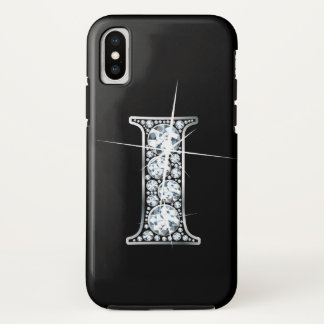 i Faux Diamond Monogram iPhone X Case