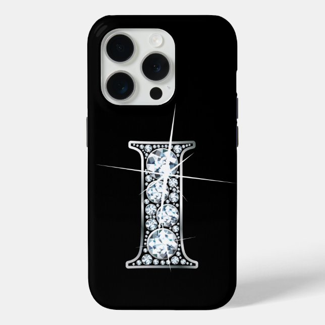 I Faux Diamond Monogram Case-Mate iPhone Case (Back)