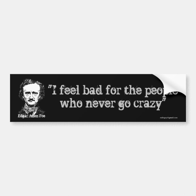 I feel bad for the people bumper sticker (Front)