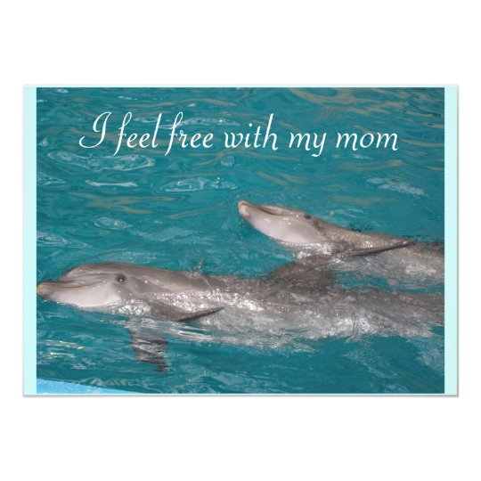 I feel free with my mom Mothers Day Card
