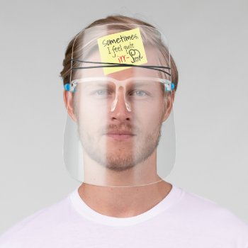I Feel Irr-elephant Sticker Behind Hairband Face Shield by EleSil at Zazzle
