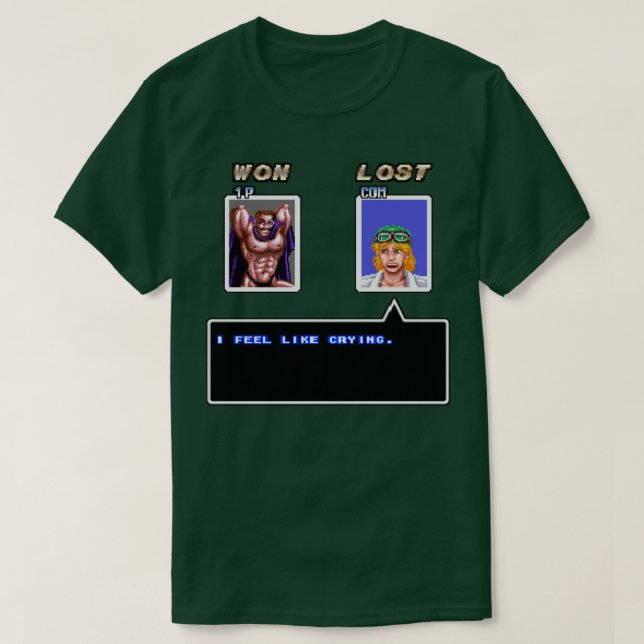 I Feel Like Crying T-Shirt (Design Front)