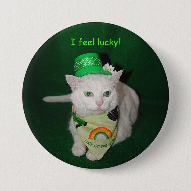 I Feel Lucky! Pinback Button (Front)