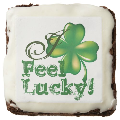 I Feel Lucky St Patricks Day Dozen Brownies