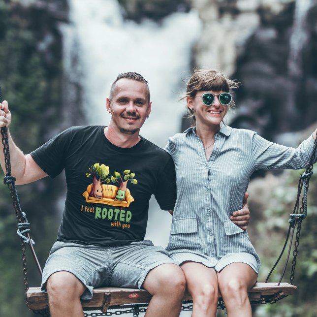 I feel rooted with you, cute & funny vegan  T-Shirt (Creator Uploaded)