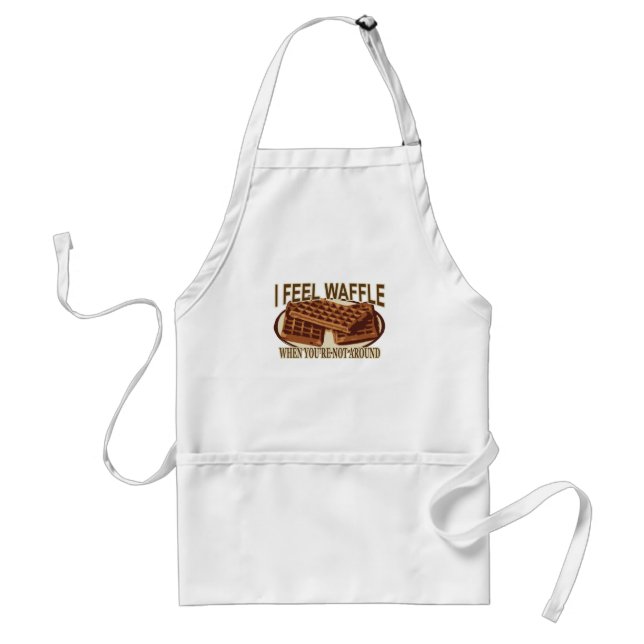 I Feel Waffle . Adult Apron (Front)