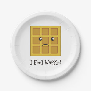 I feel Waffle! Paper Plates