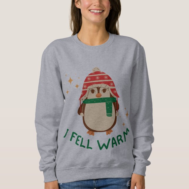 I feel warm pingouin sweat-shirt  sweatshirt (Front)