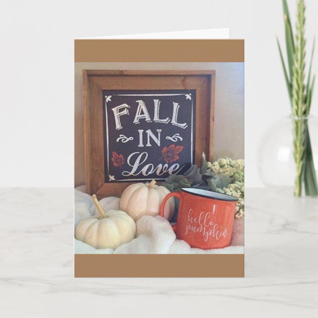 **I FELL IN LOVE WITH YOU** LOVING THANKSGIVING HOLIDAY CARD (Front)