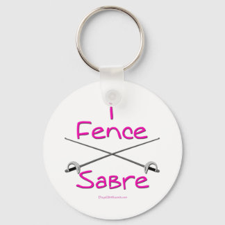i Fence Saber (PINK) Keychain