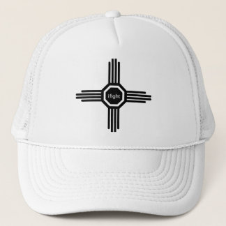 i fight-black trucker hat