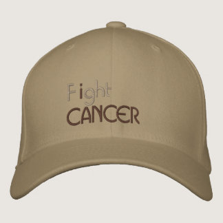 I fight cancer embroidered cap