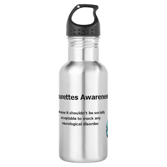 I fight for Tourettes awareness Water Bottle (Front)